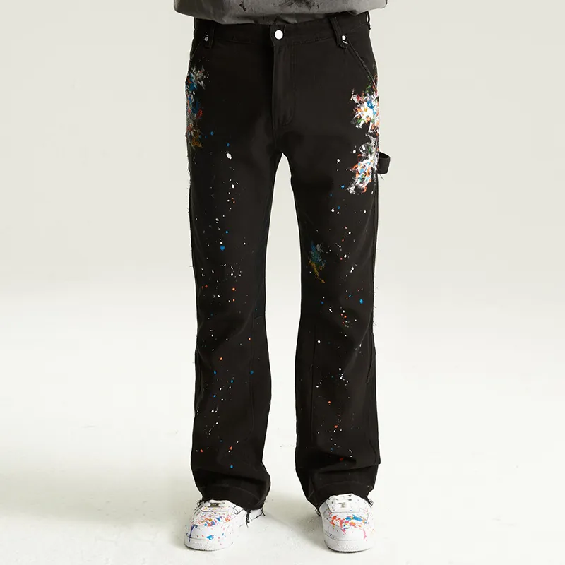 SSSAINT LOUIS Casual Pants Unisex Black-2