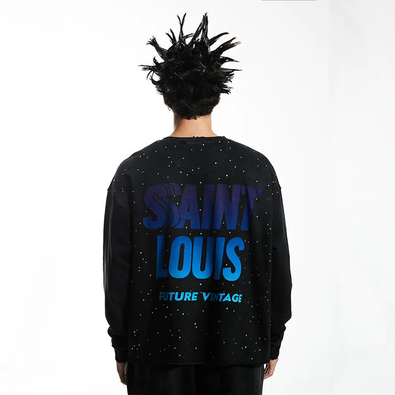 SSSAINT LOUIS Crew Neck Long Sleeved Sweatshirt Unisex-2