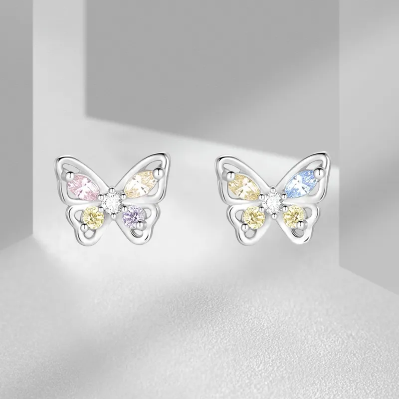 VEZA 999 Fine Silver Stud Earrings Women's-5