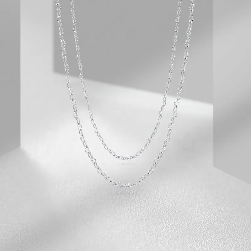VEZA Sterling Silver Necklaces Unisex-5