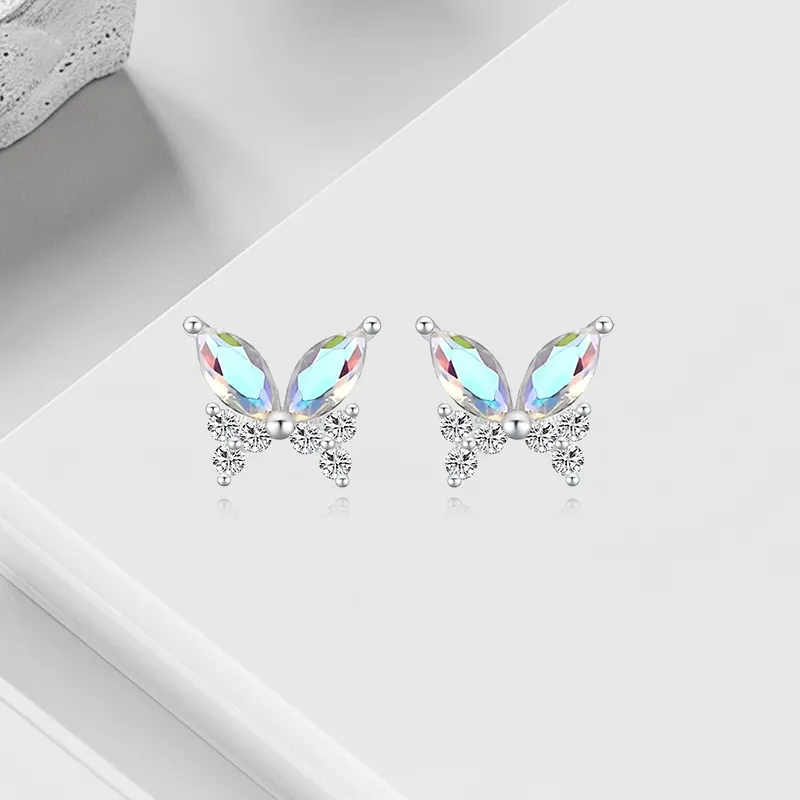 VEZA Sterling Silver Stud Earrings Women's-3