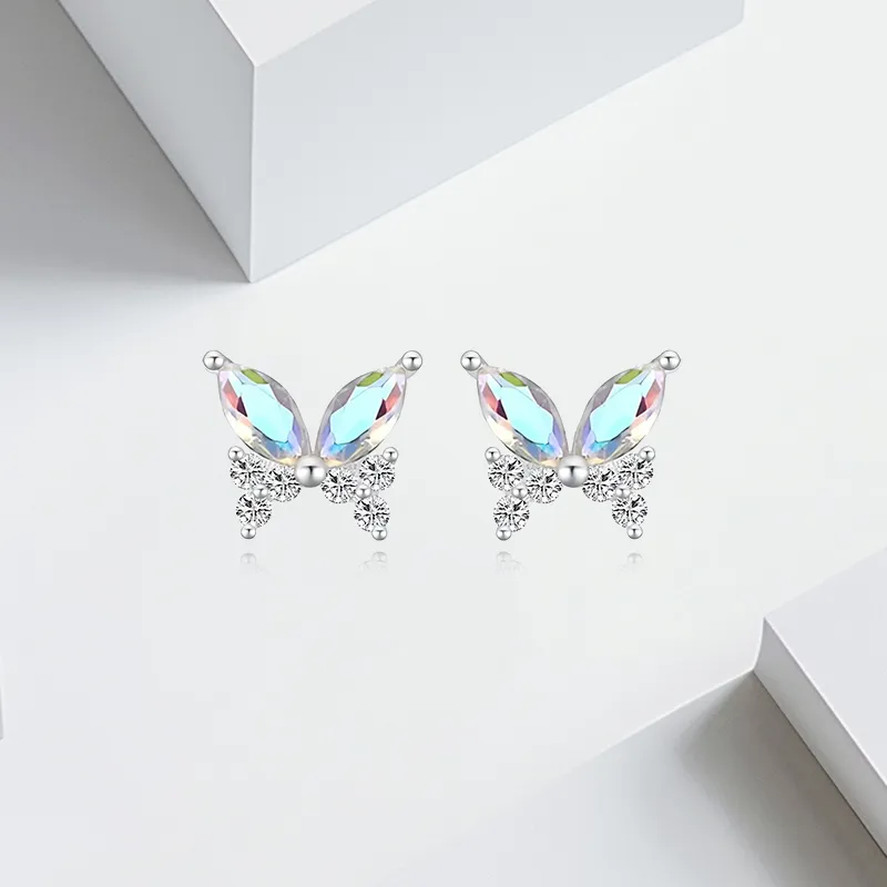 VEZA Sterling Silver Stud Earrings Women's-4