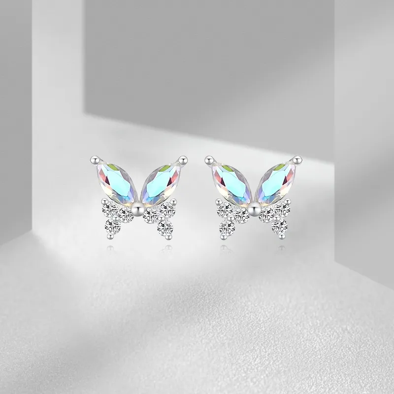 VEZA Sterling Silver Stud Earrings Women's-6