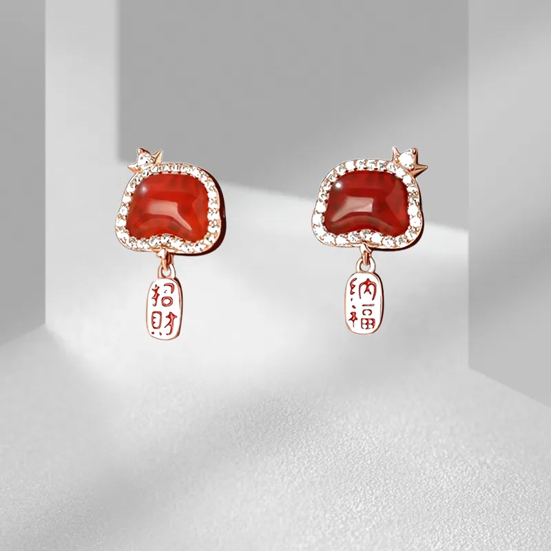 VEZA 925 Sterling Silver Stud Earrings Unisex-5