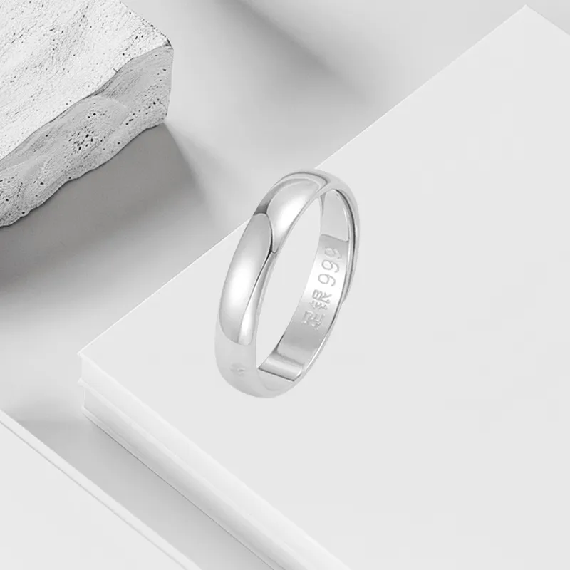 VEZA S999 Fine Silver Rings Unisex-2