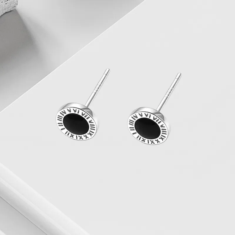 VEZA Sterling Silver Stud Earrings Unisex-2
