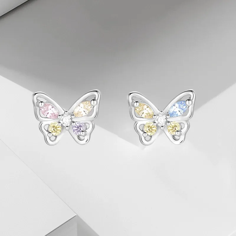 VEZA 999 Fine Silver Stud Earrings Women's-4