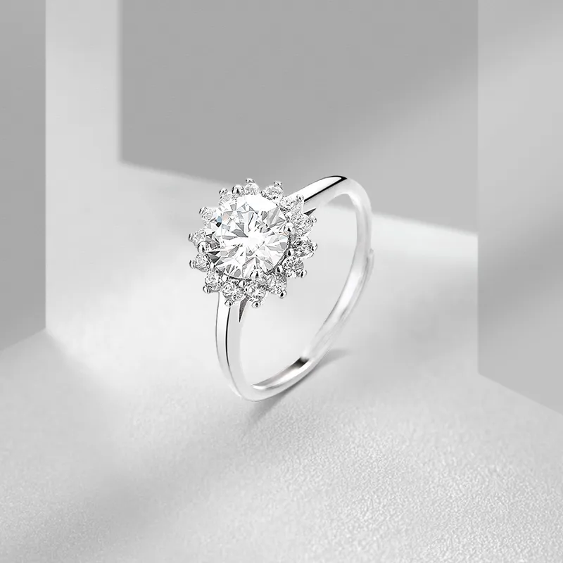 VEZA S999 Fine Silver Rings Women's-5