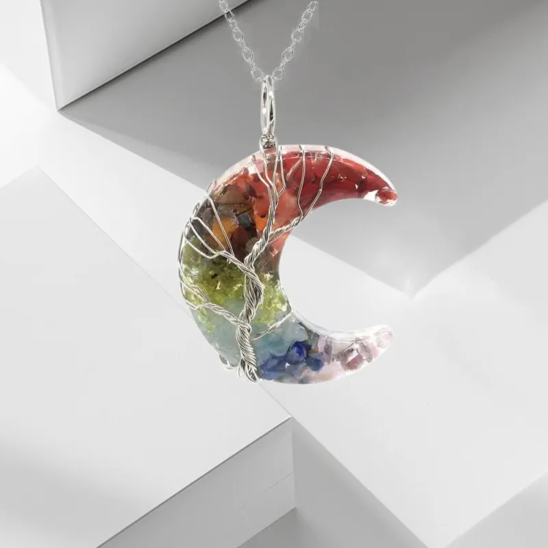 VEZA Crystal Stone Necklaces Women's-4