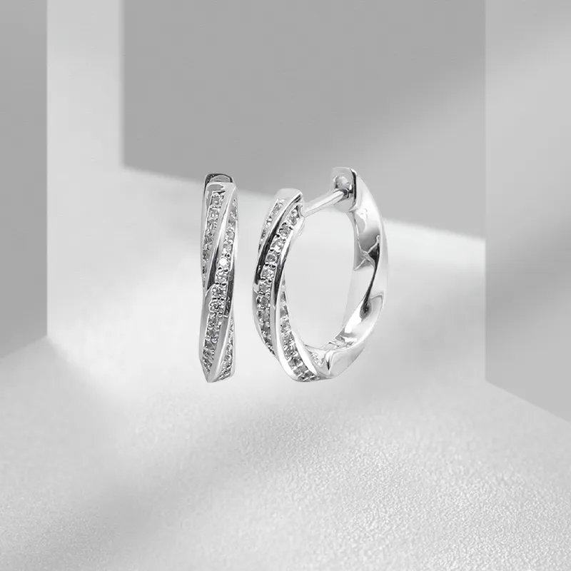 VEZA 999 Fine Silver Earrings Unisex-5
