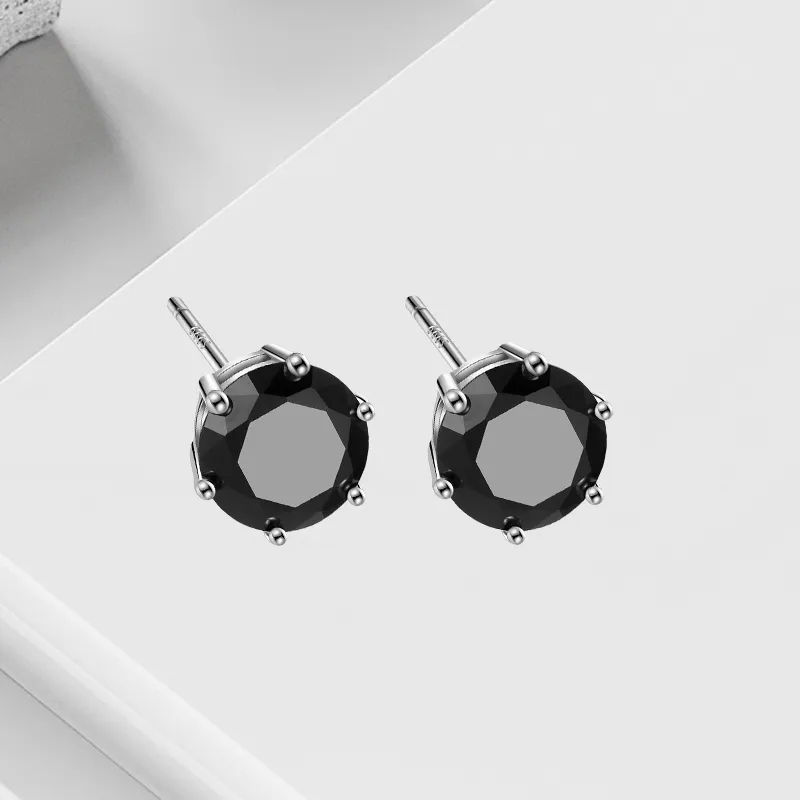 VEZA Sterling Silver Stud Earrings Unisex-2