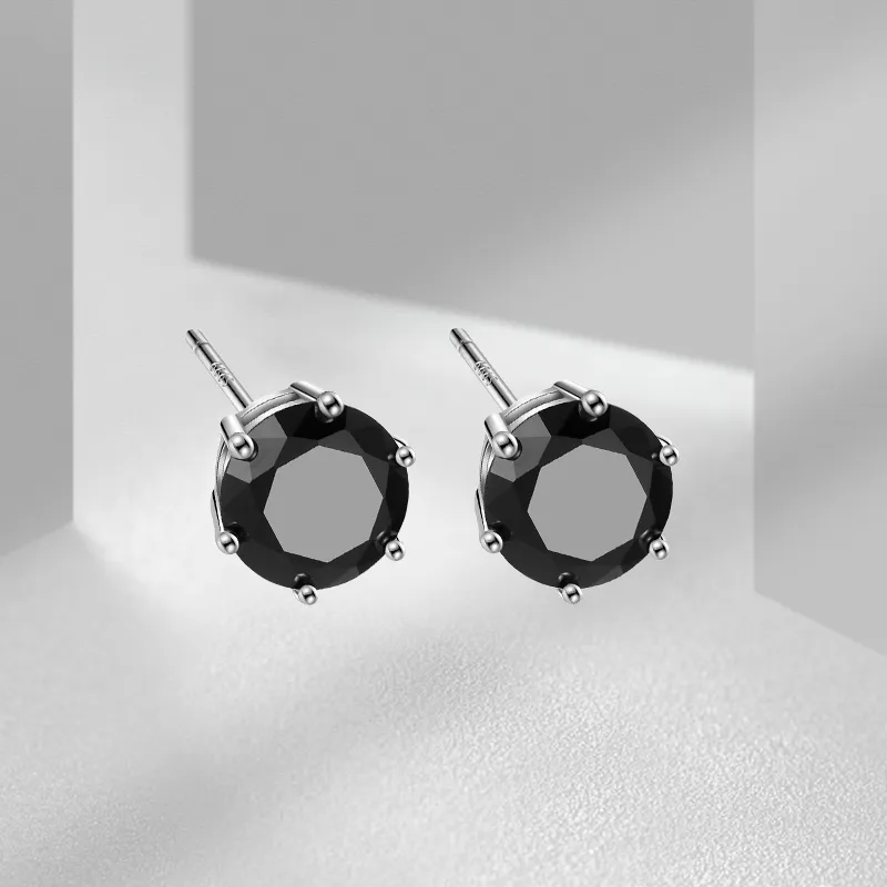 VEZA Sterling Silver Stud Earrings Unisex-5