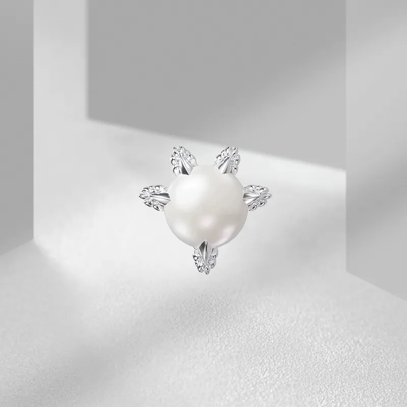 VEZA 999 Fine Silver Stud Earrings Unisex-5