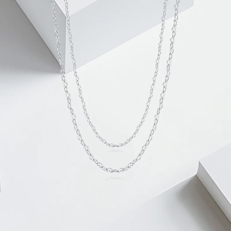 VEZA Sterling Silver Necklaces Unisex-3