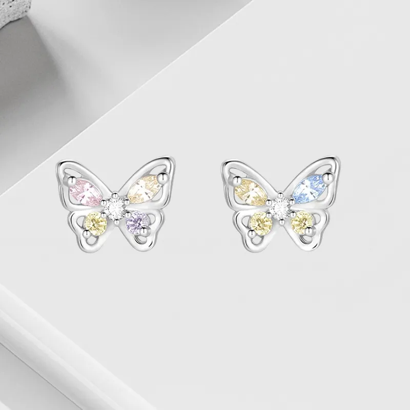 VEZA 999 Fine Silver Stud Earrings Women's-2