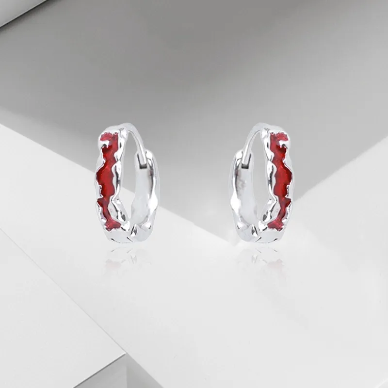 VEZA Sterling Silver Earrings Unisex-4