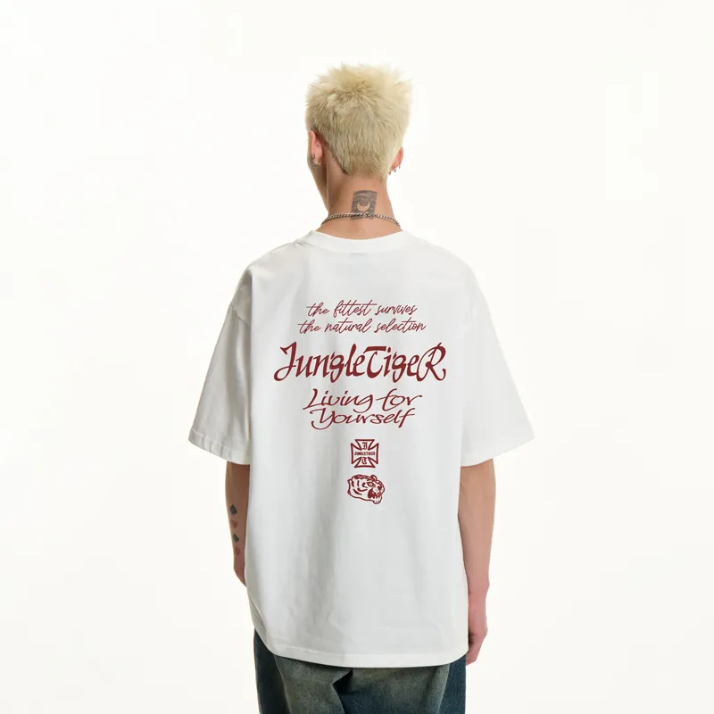 JUNGLE TIGER T Shirt Unisex White-3