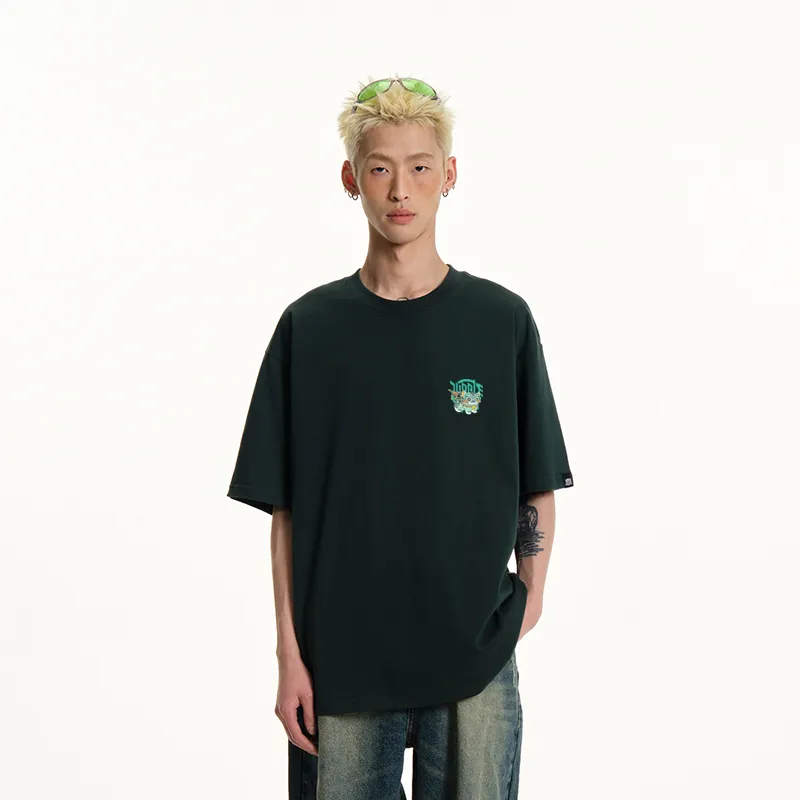 JUNGLE TIGER T Shirt Unisex Black American Streetwear Vintage-7