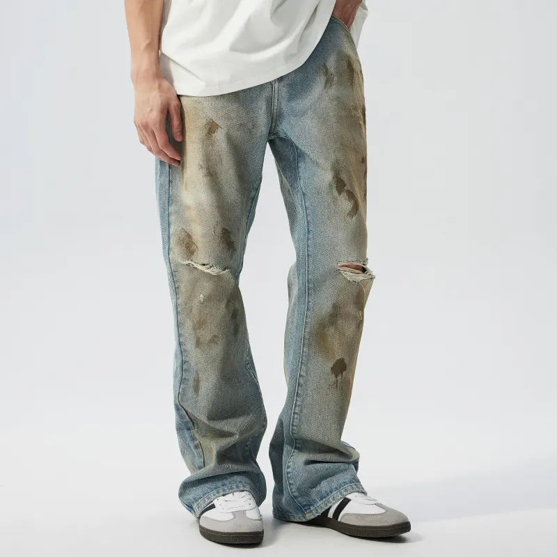 XINYINSU Jeans Unisex Blue-3