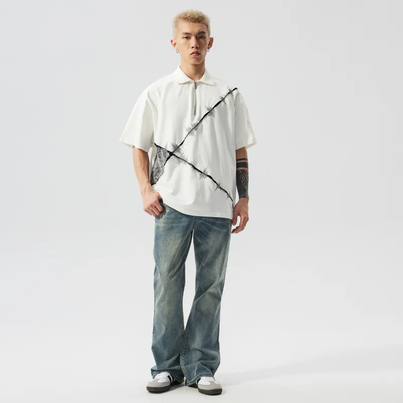 XINYINSU 24SS Polo Shirt Unisex White-6