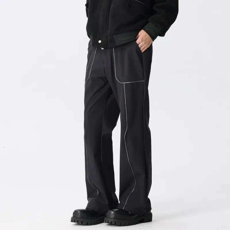 XINYINSU Casual Pants Unisex Black-5