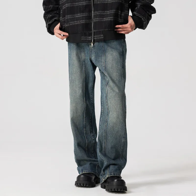 XINYINSU 24FW Jeans Unisex Dark Blue-2