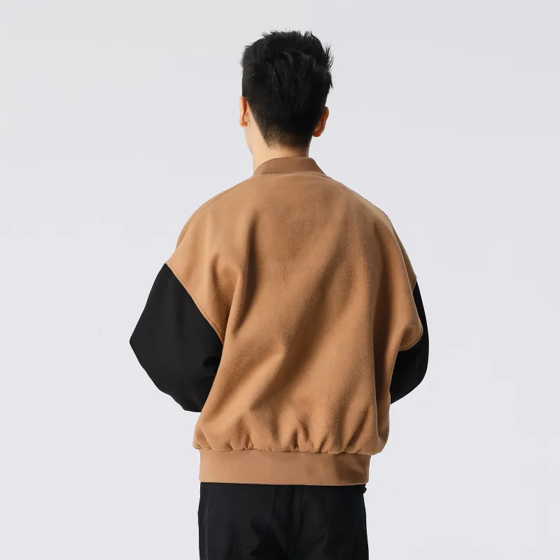 XINYINSU Baseball Jacket Unisex Coffee-6