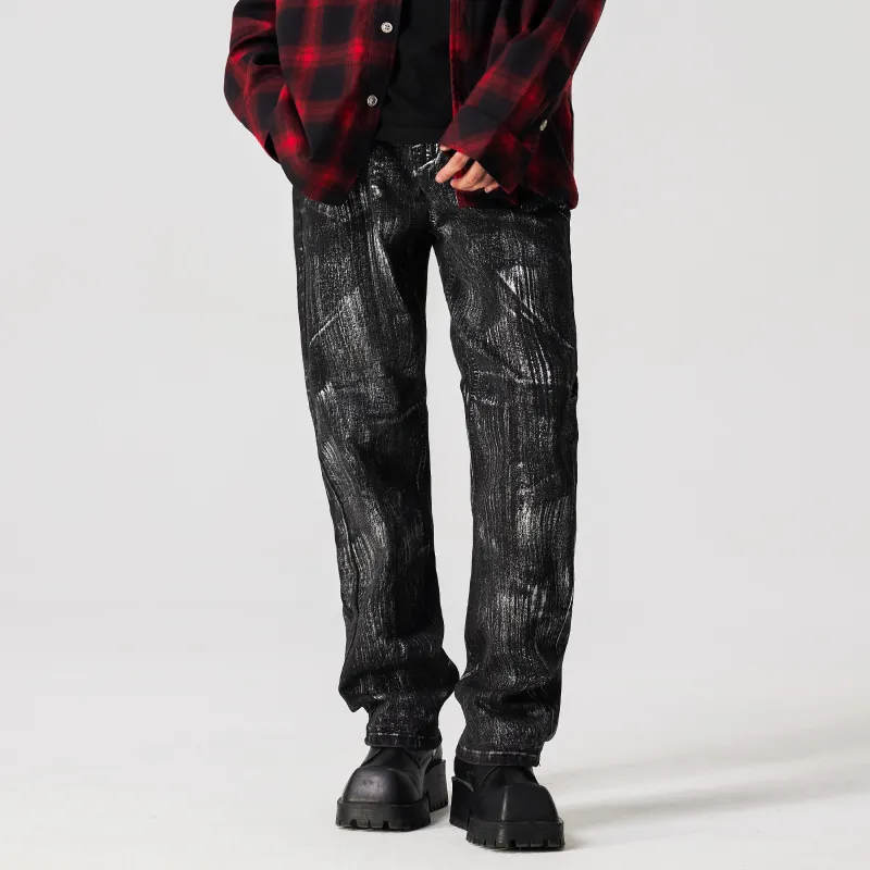 XINYINSU 24FW Jeans Unisex Black-4
