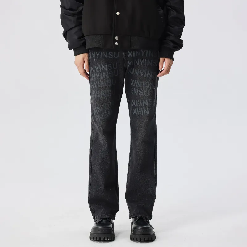 XINYINSU Jeans Unisex Black-5