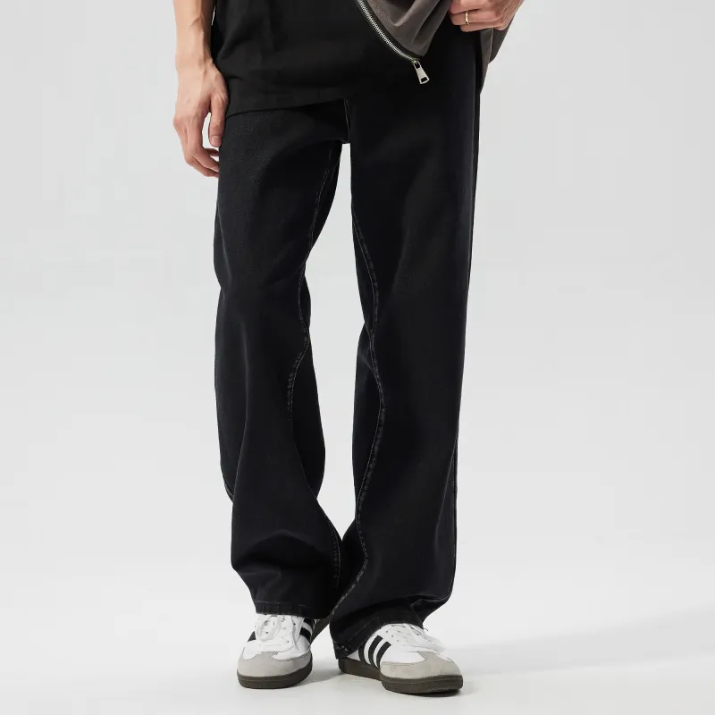 XINYINSU SS24 Jeans Unisex Black-2