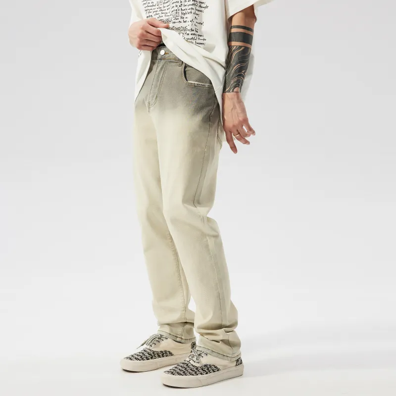 XINYINSU SS24 Jeans Unisex Gray White-4