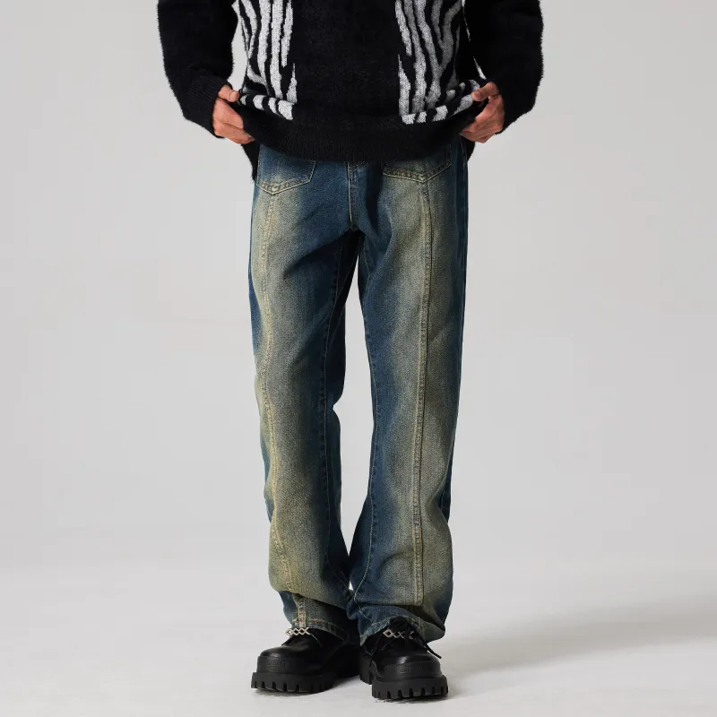 XINYINSU Jeans Unisex Dark Blue-3