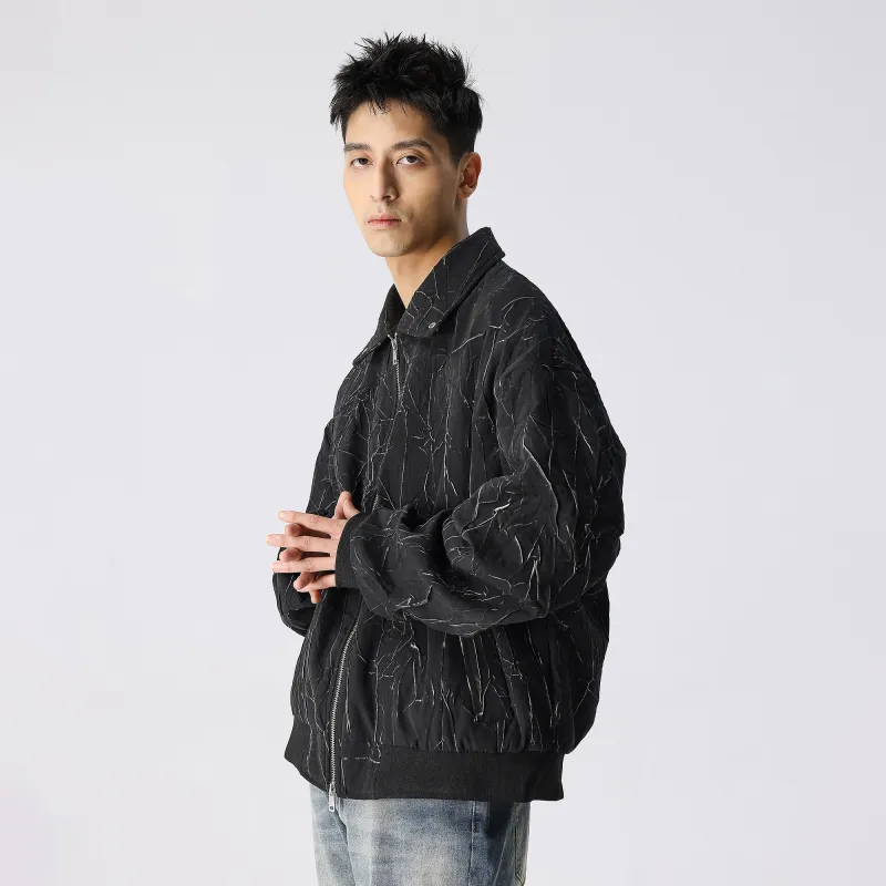 XINYINSU Jacket Spring And Fall Season Unisex Black-3