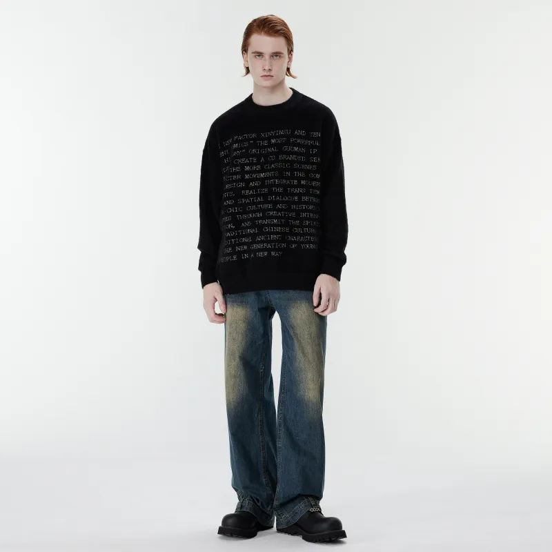 XINYINSU 24FW Sweater Unisex Black-2