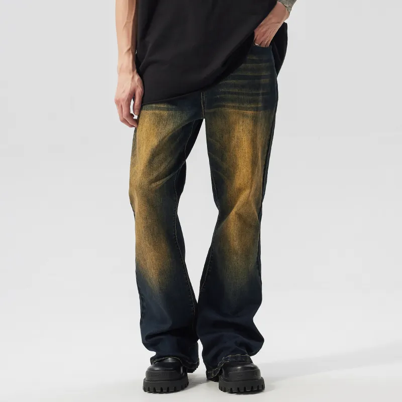 XINYINSU Jeans Unisex Rusty Red-2