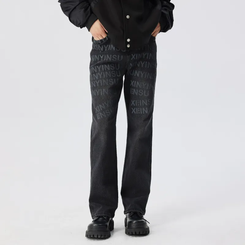 XINYINSU Jeans Unisex Black-2