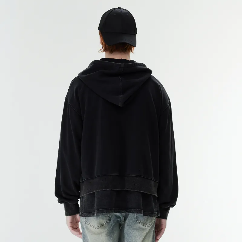 XINYINSU 24FW Sweatshirt Unisex Washed Black-2