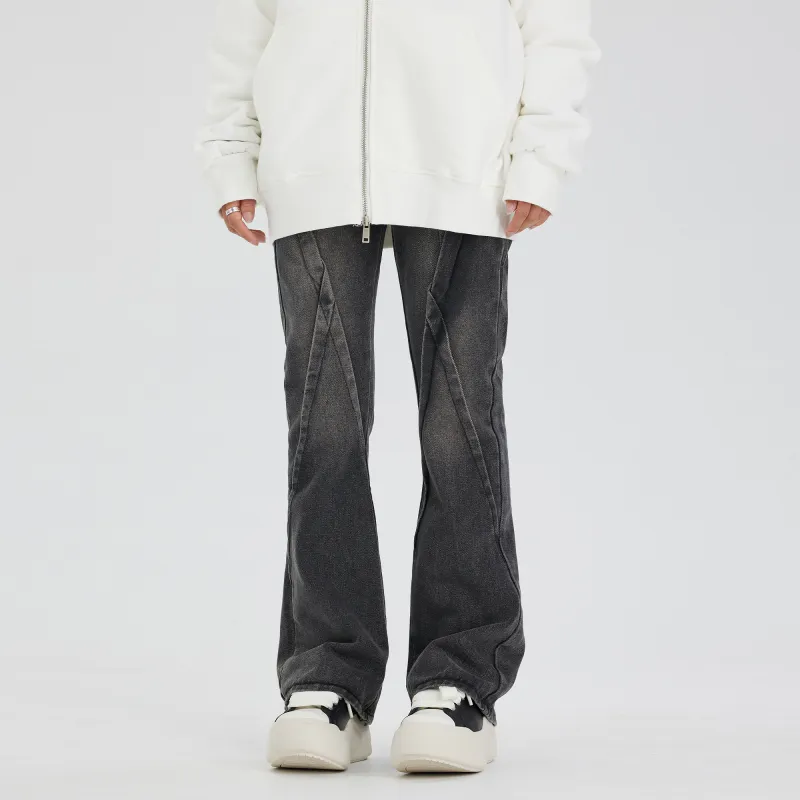 XINYINSU Jeans Unisex Dark Gray-2
