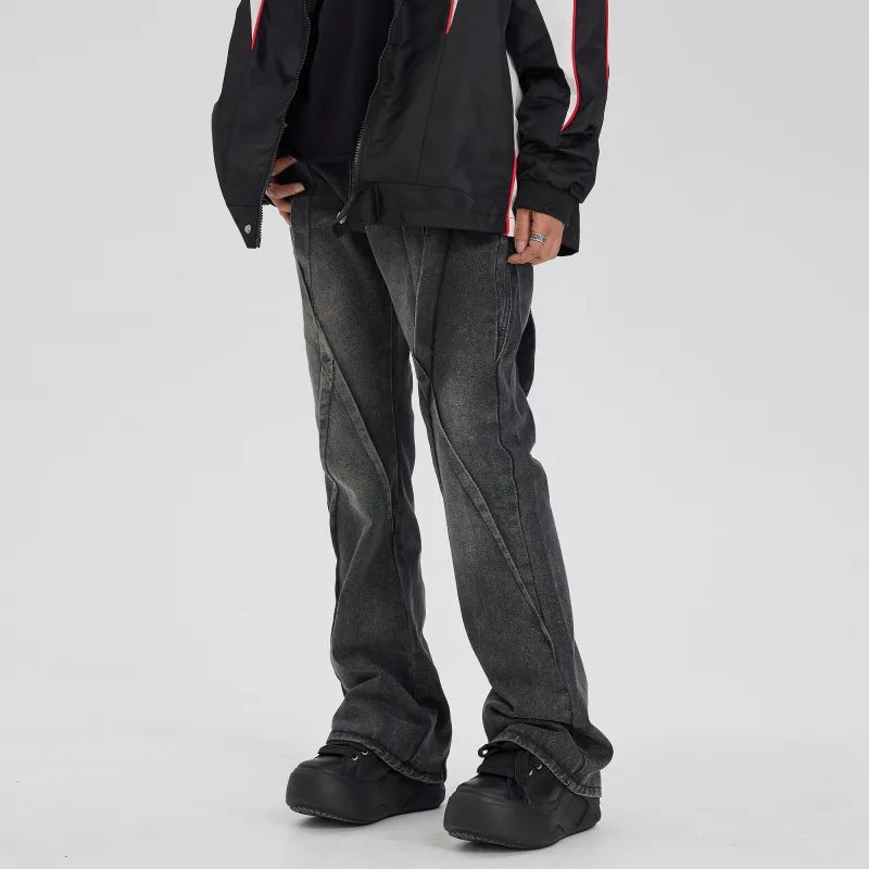 XINYINSU Jeans Unisex Dark Gray-5