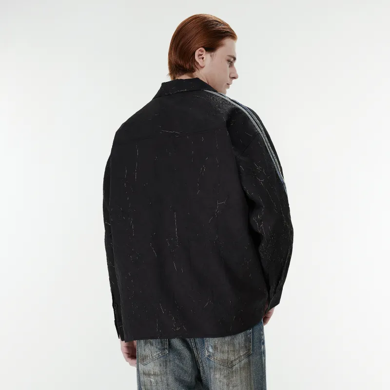 XINYINSU 24FW Long Sleeved Shirts Unisex Black-4