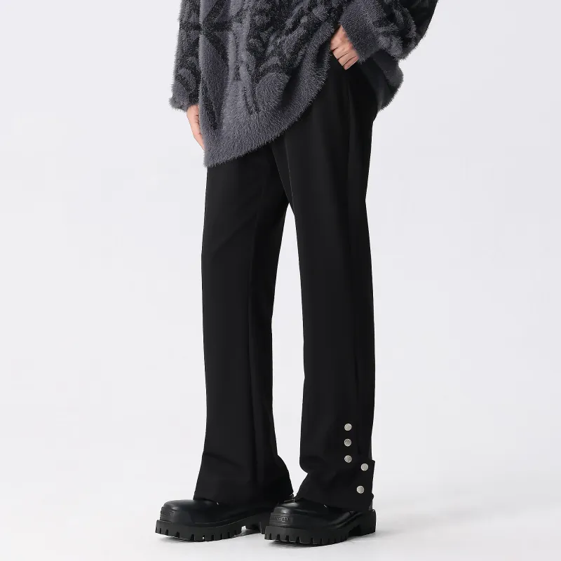 XINYINSU Casual Pants Unisex Black-4