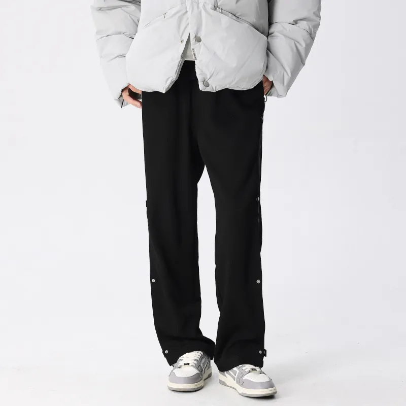 XINYINSU Casual Pants Unisex Black-5