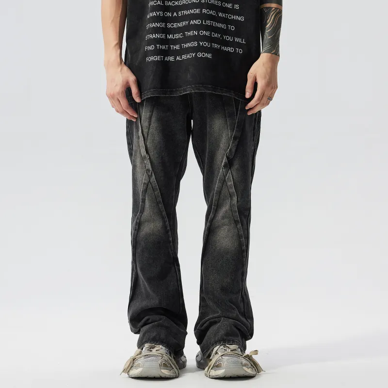 XINYINSU Jeans Unisex Dark Gray-9