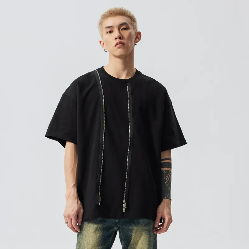 XINYINSU SS24 Summer T Shirt Unisex Couple's Black-8