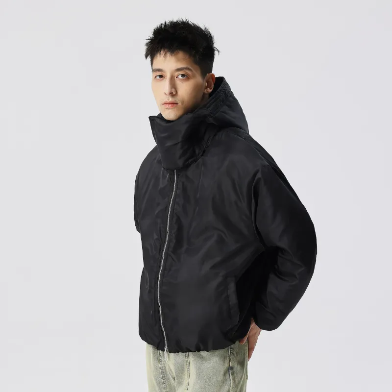 XINYINSU Puffer Jacket Coat Unisex Black-4