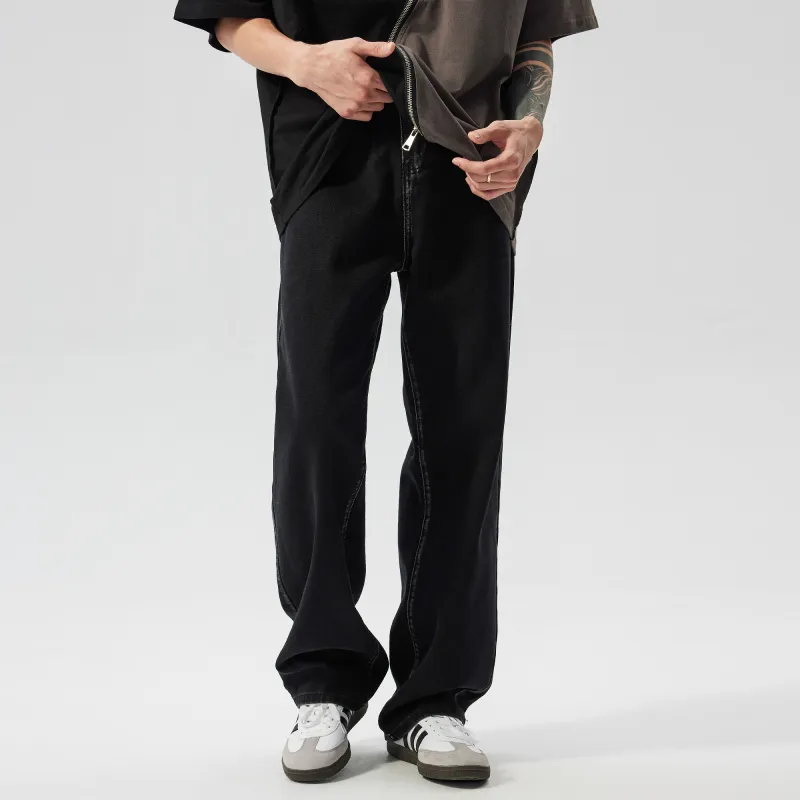 XINYINSU SS24 Jeans Unisex Black-5