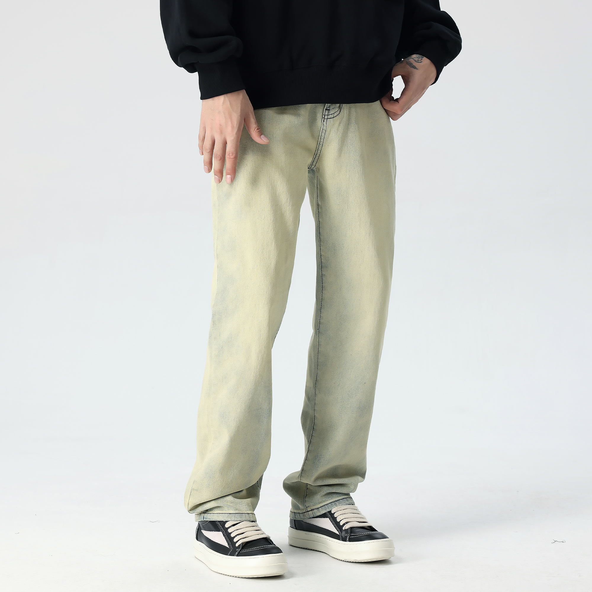 XINYINSU Jeans Unisex Blue (booty) S - POIZON