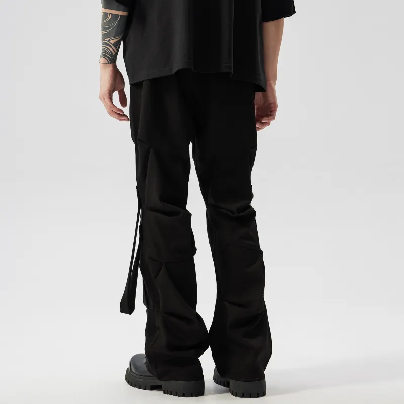 XINYINSU Casual Pants Unisex Black-4