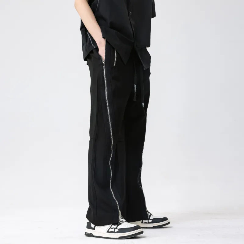 XINYINSU Casual Pants Unisex Black-3