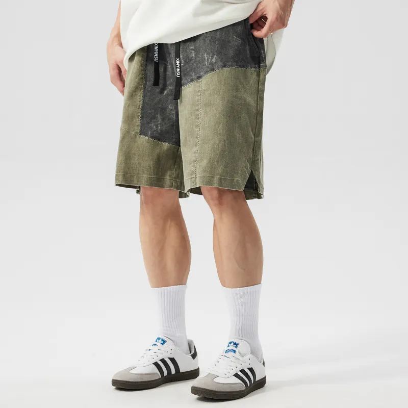 XINYINSU Cargo Shorts Unisex Gray Green-3